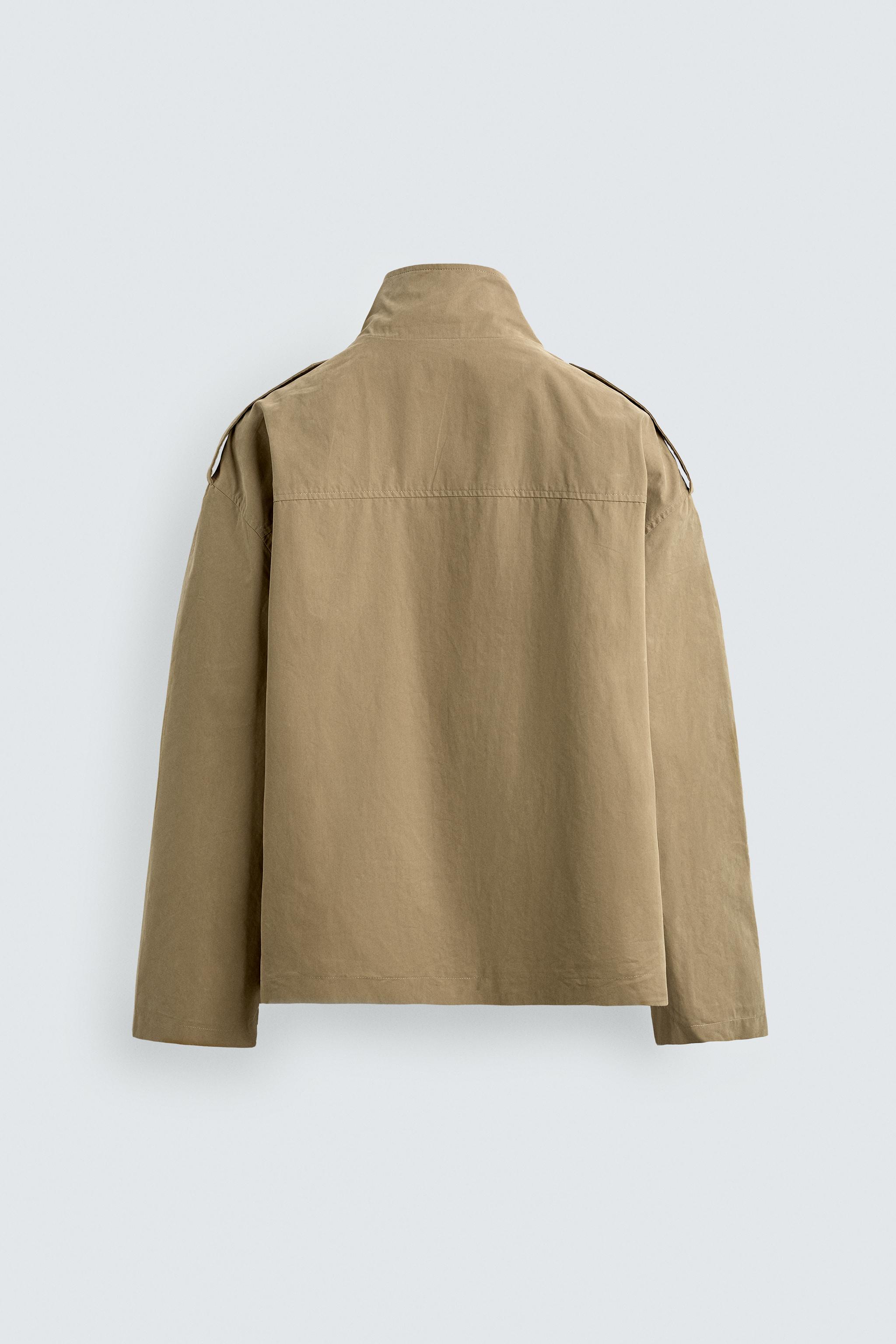 RELAXED FIT SHORT TRENCH COAT